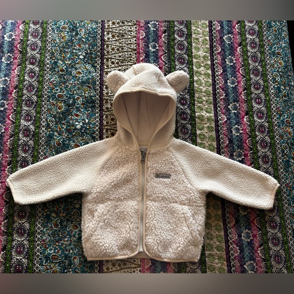 Columbia Foxy Baby Sherpa Full-Zip Cream Jacket 3-6 months - Picture 4 of 9
